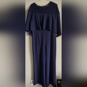 Ladies Navy Blue Jumpsuit